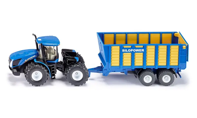 1/50 Tractor New Holland con Remolque - Siku 1947