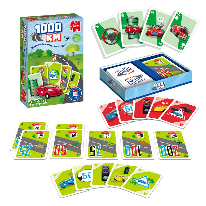 1000 km El Juego de Cartas de Carreras - Diset 19941