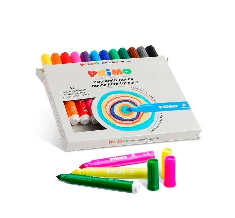 12 Rotuladores JUMBO super lavables