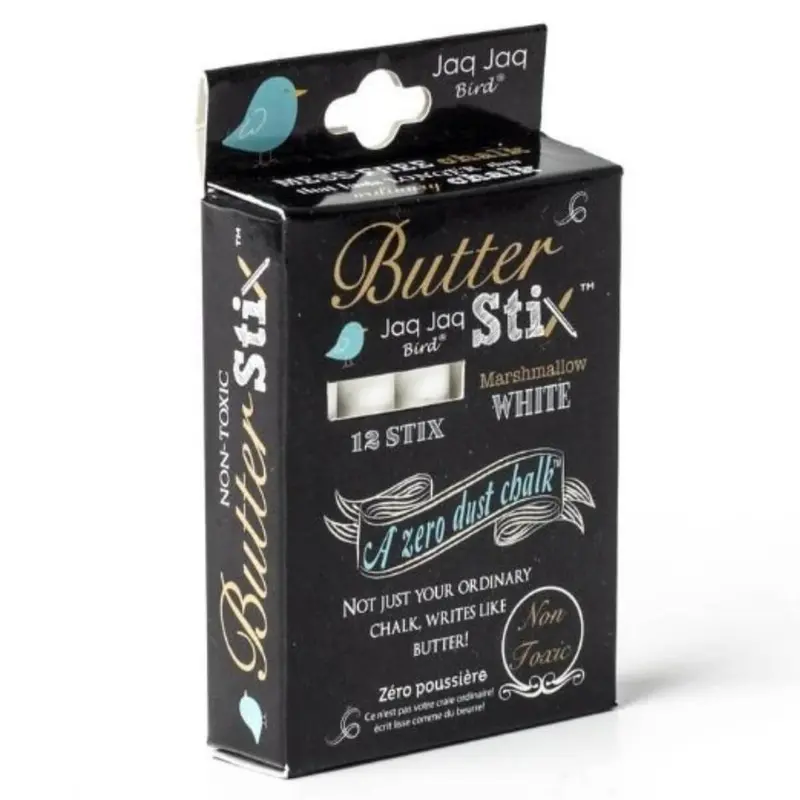 12 Tizas de pizarra blancas