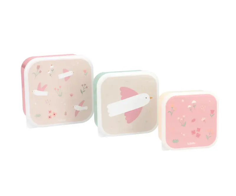 3 Cajas Almuerzo Blossom Birds