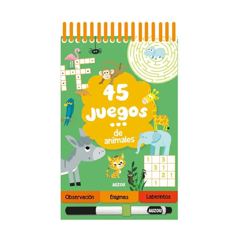 45 Juegos de animales - Auzou