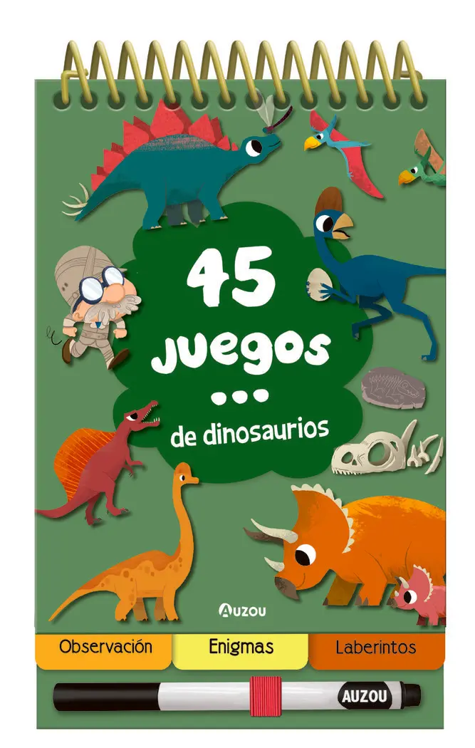 45 Juegos de dinosaurios - Auzou