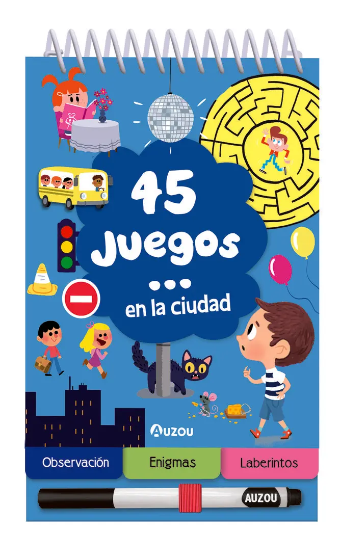 45 Juegos En la Ciudad - Auzou