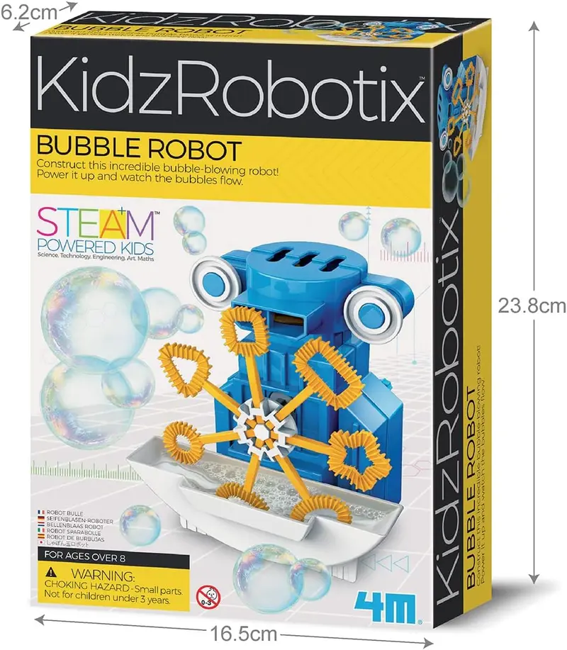 4M Bubble Robot | Kit STEM Robot Soplador de Burbujas para Niños +8 años