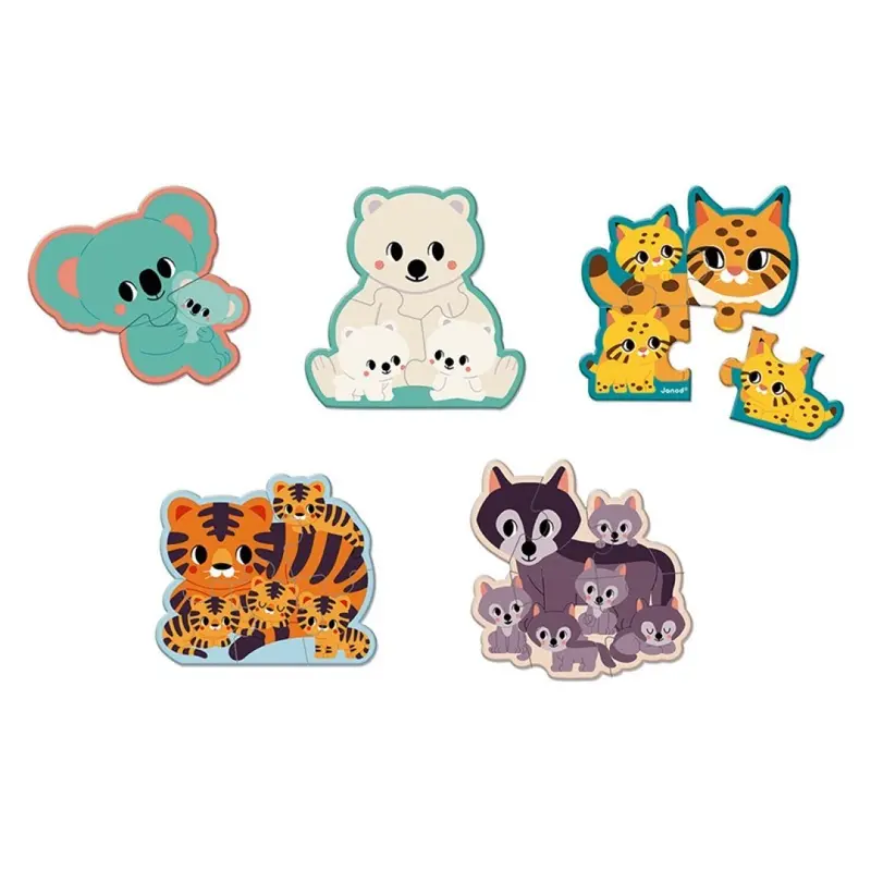 5 PUZLES EVOLUTIVOS ANIMALES - Janod J08625