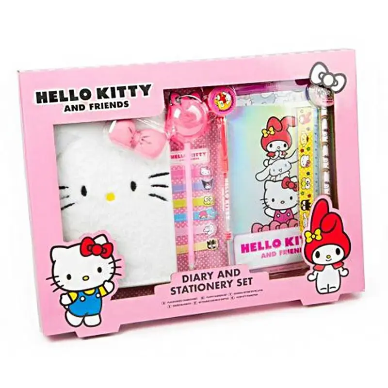 Agenda y Set de Papelería de Hello Kitty para Niños