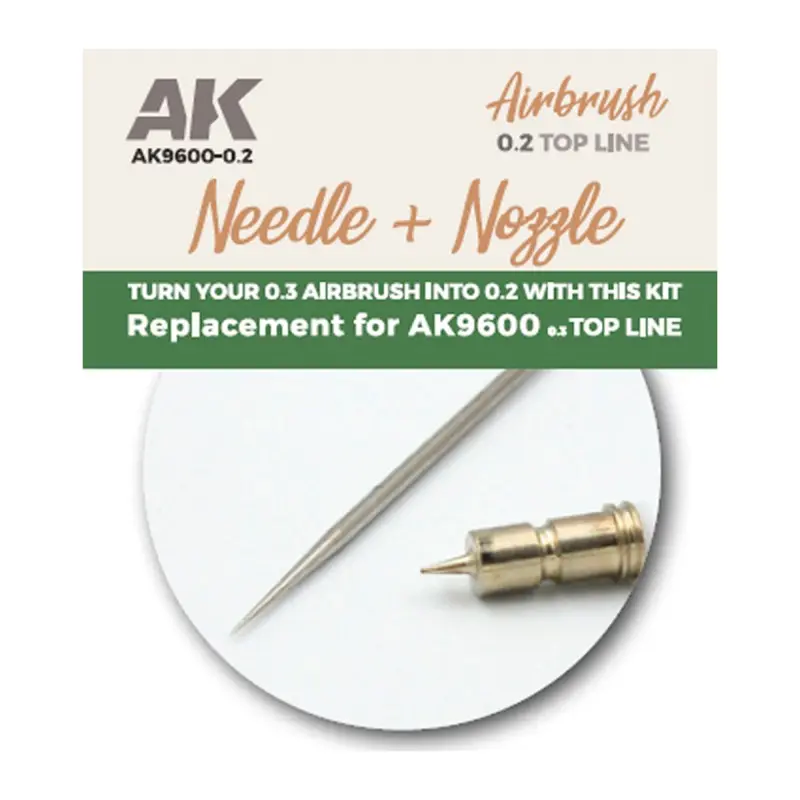 Aguja + Boquilla de 0,2 mm para AK - Top Line 0.3