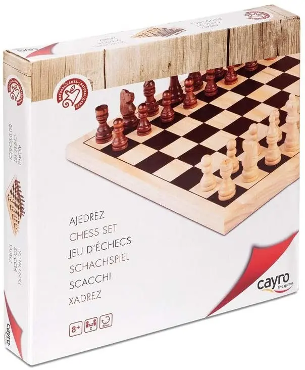 Ajedrez de madera, juego de mesa - cayro 633