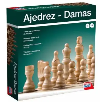 Ajedrez y Damas Madera