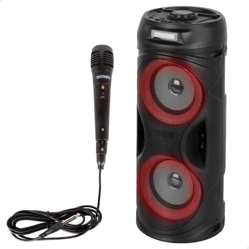 Altavoz inalámbrico 160W con micrófono y luces Bontempi