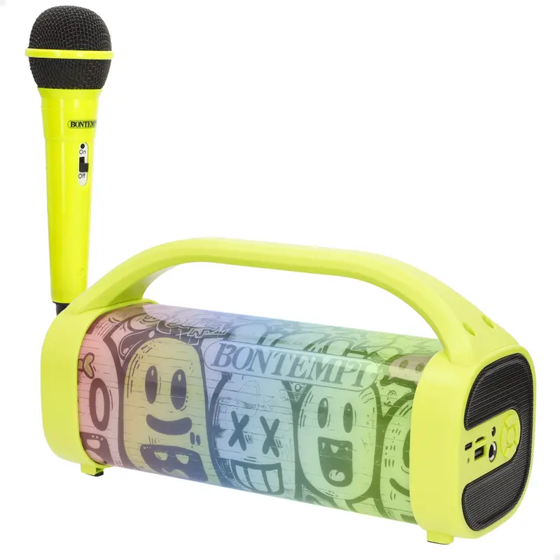 Altavoz inalámbrico 80W con karaoke y micrófono Bontempi