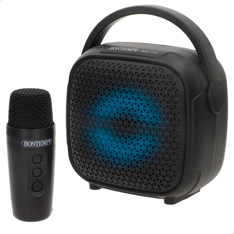 Altavoz mini inalámbrico con micrófono y luces RGB Bontempi