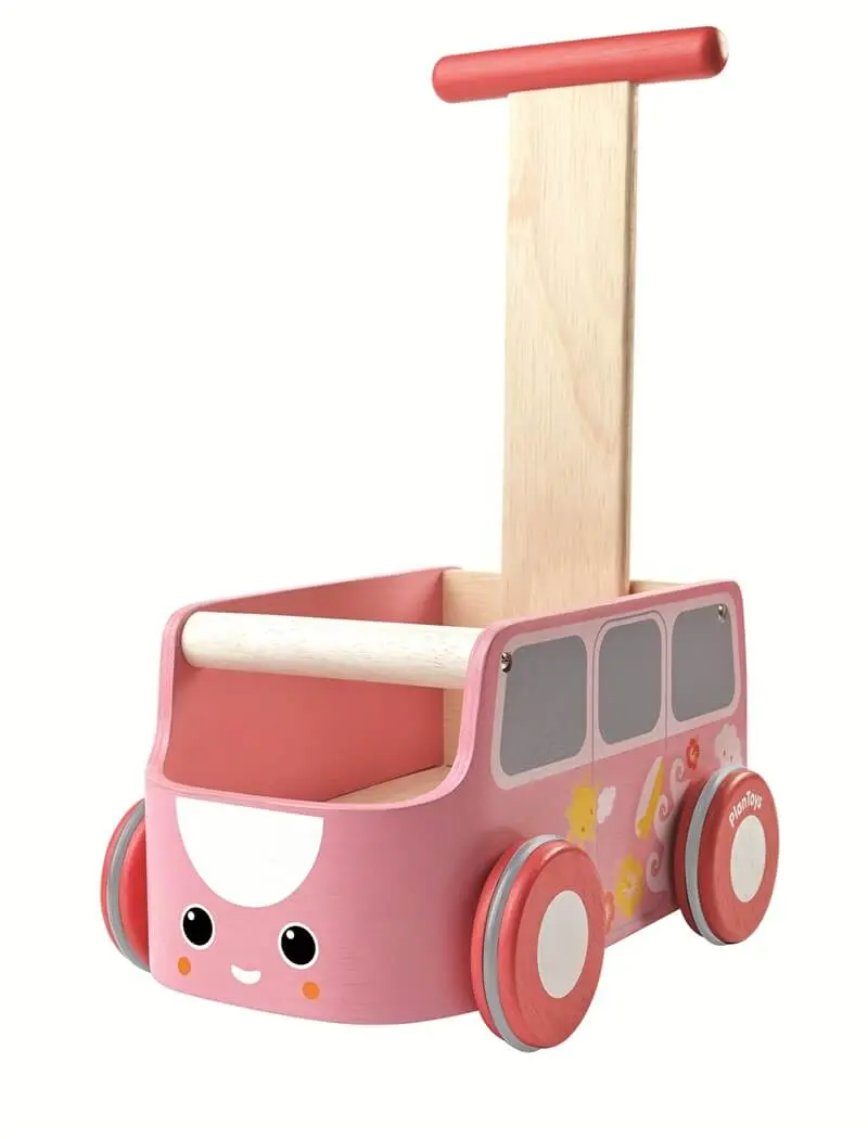 Andador autobús rosa
