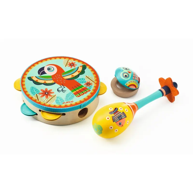 Animambo Conjunto Percusión 3 Instrumentos DJ06016 - Djeco 36016