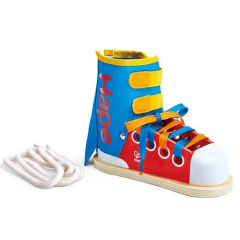 Aprende a Atar Cordones Hape Tie Lacing Sneaker - Motricidad Fina 3-8 Años