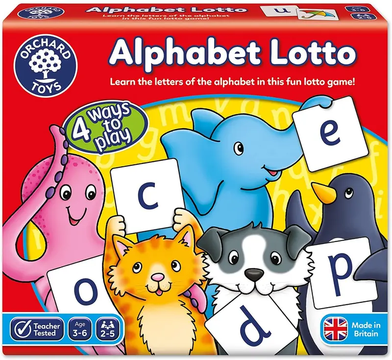 Aprender el alfabeto con letras, palabras e imágenes - orchard toys