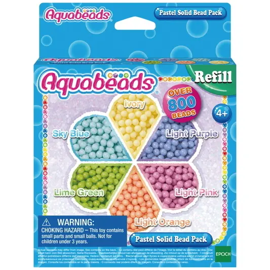 Aquabeads Refill Pastel Solid Bead Pack Recambios Pastel - Epoch 31360