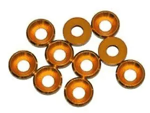 Arandelas Conicas Aluminio Narajas 4mm