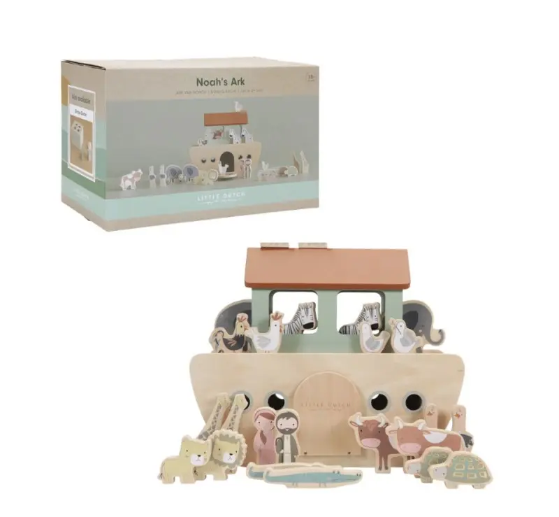 Arca de Noé de Madera Little Dutch - 25 Piezas con Animales