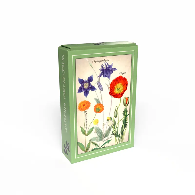 ARCHIVO DE FLORA SILVESTRE 99 piezas minipuzzle vintage