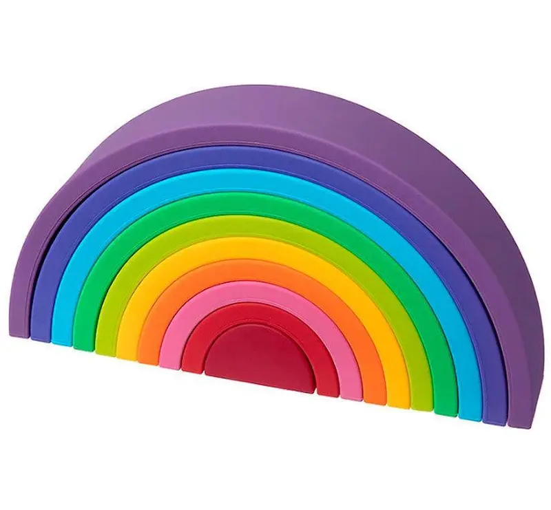 Arcoiris silicona 10 piezas