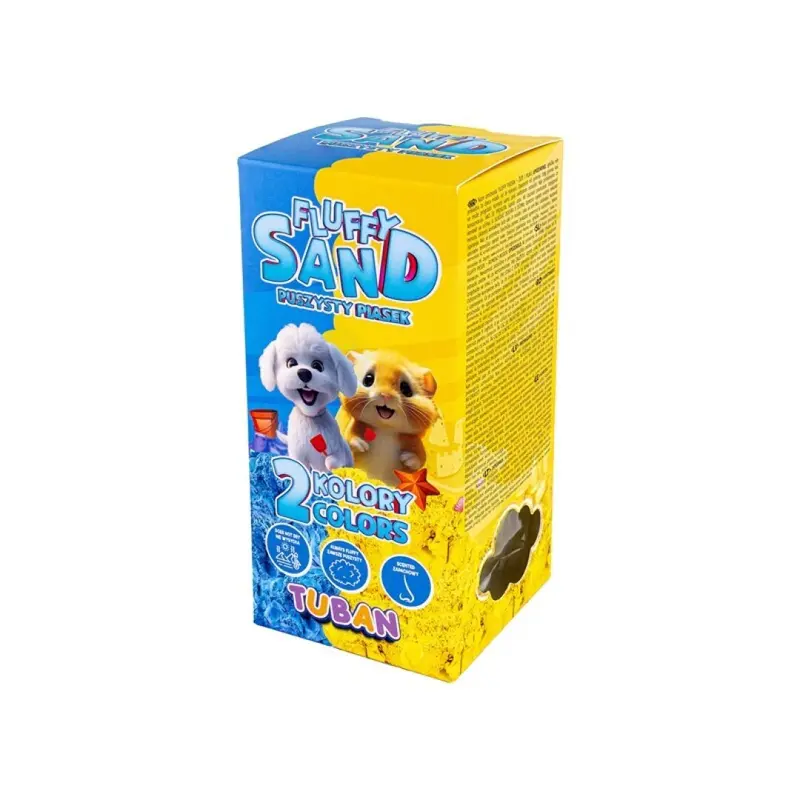 Arena esponjosa sensorial – Azul y amarillo 2 x 70 g - Tuban