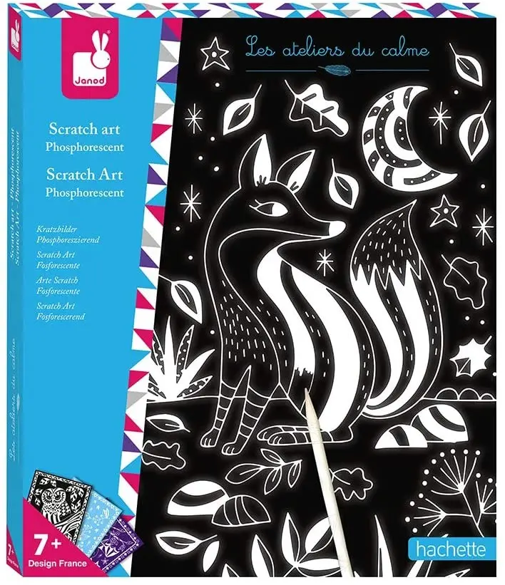 Arte scratch fosforescente - janod