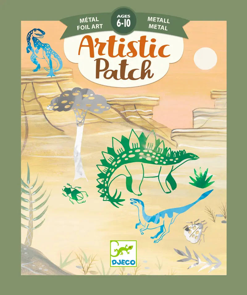 Artistic Patch Dinosaurios Metal Foil Art DJ09463 - Djeco 39463