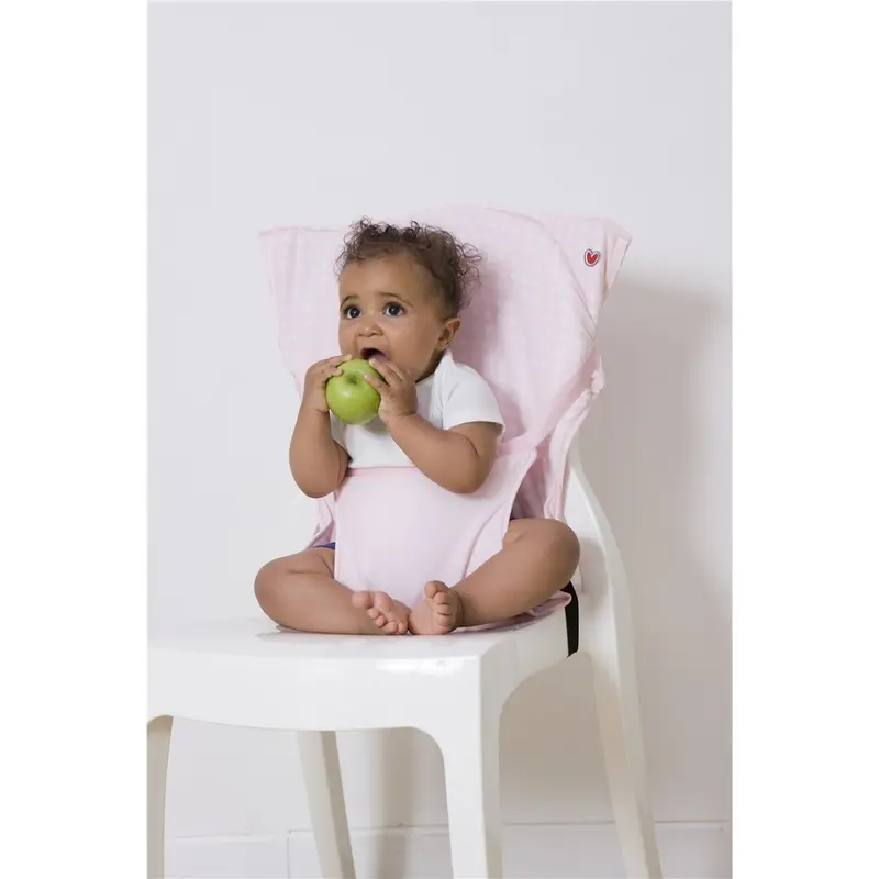 Asiento acolchado para bebe, estrellas rosas - cloud b