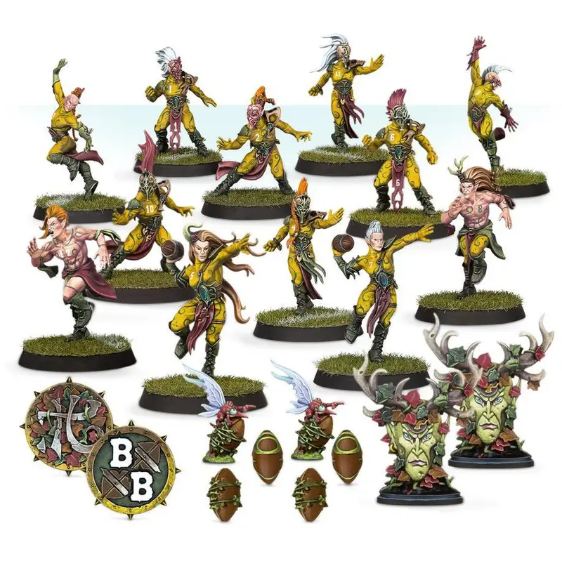 Athelorn Avengers Wood Elf Blood Bowl | 12 Miniaturas Warhammer