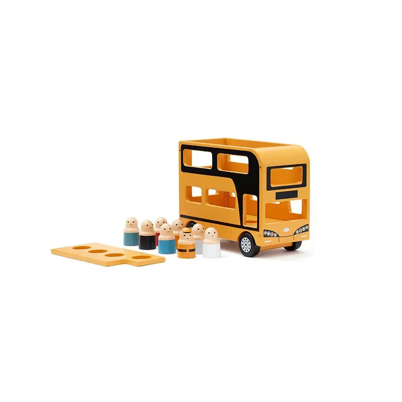 Autobús de madera de 2 pisos