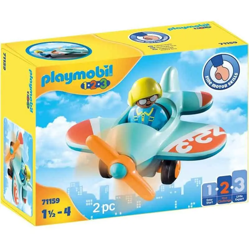 Avioneta con Piloto - Playmobil 1.2.3 - 71159