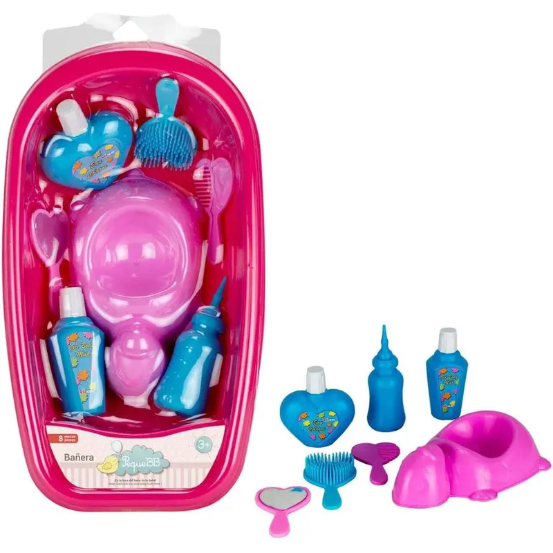 Bañera con orinal y accesorios