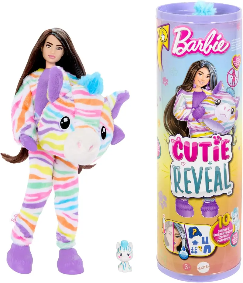 Barbie Cutie Reveal Cebra Color Dream Serie - Mattel HRK39