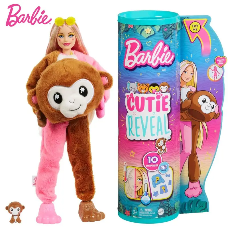 Barbie Cutie Reveal Jungla muñeca mono