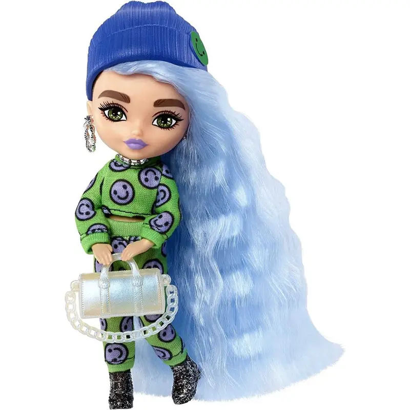 Barbie extra mini muñeca pelo azul hielo (HGP65)