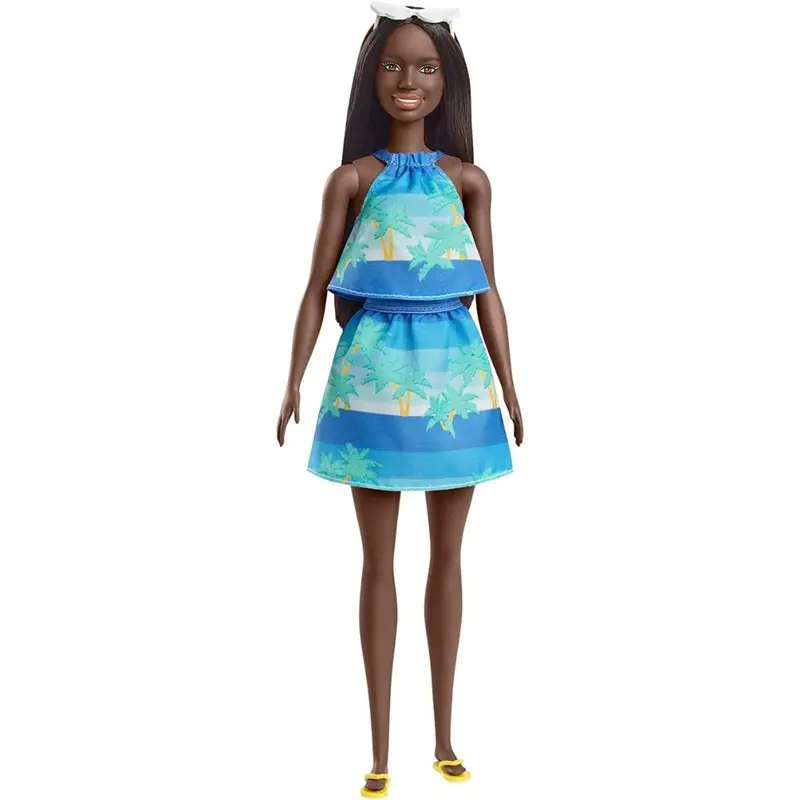 Barbie Loves The Ocean muñeca estampado azul (GRB37)
