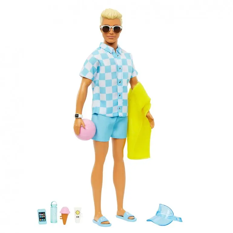 Barbie, Muñeco Ken The Movie Día de Playa - Mattel HPL74
