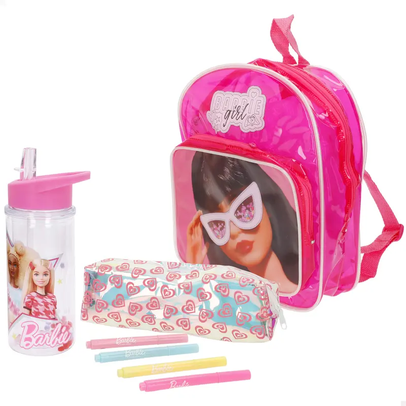 Barbie Set de accesorios con mochila para colorear