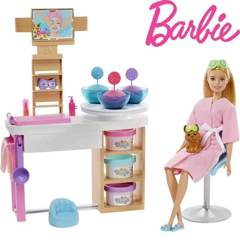 Barbie Spa salón de belleza con mascarilla