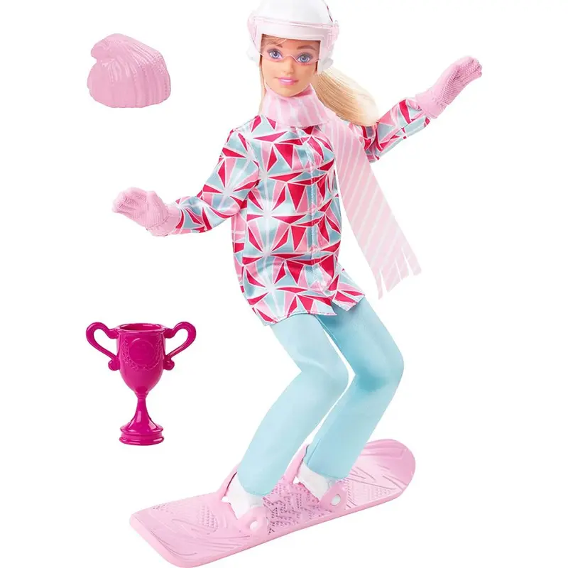 BARBIE tabla snowboard muñeca articulada (HCN32)