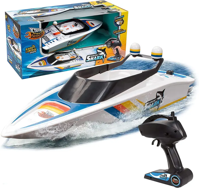 Barco Teledirigido white shark - Xtrem Raiders