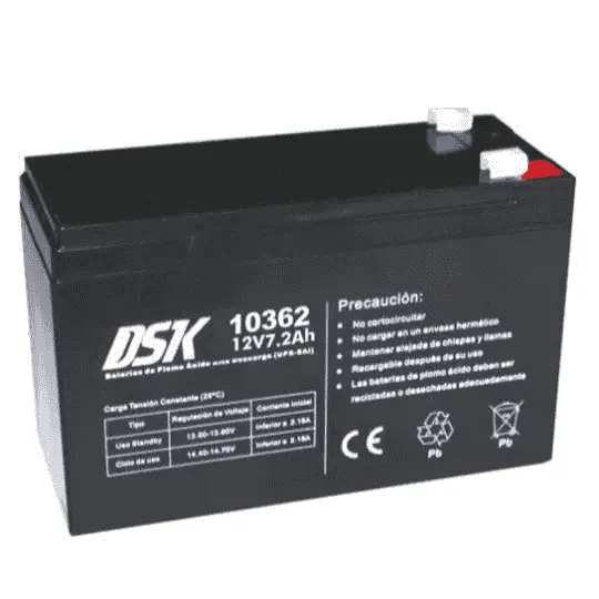 Bateria 12 Voltios 7 Amp. Alta