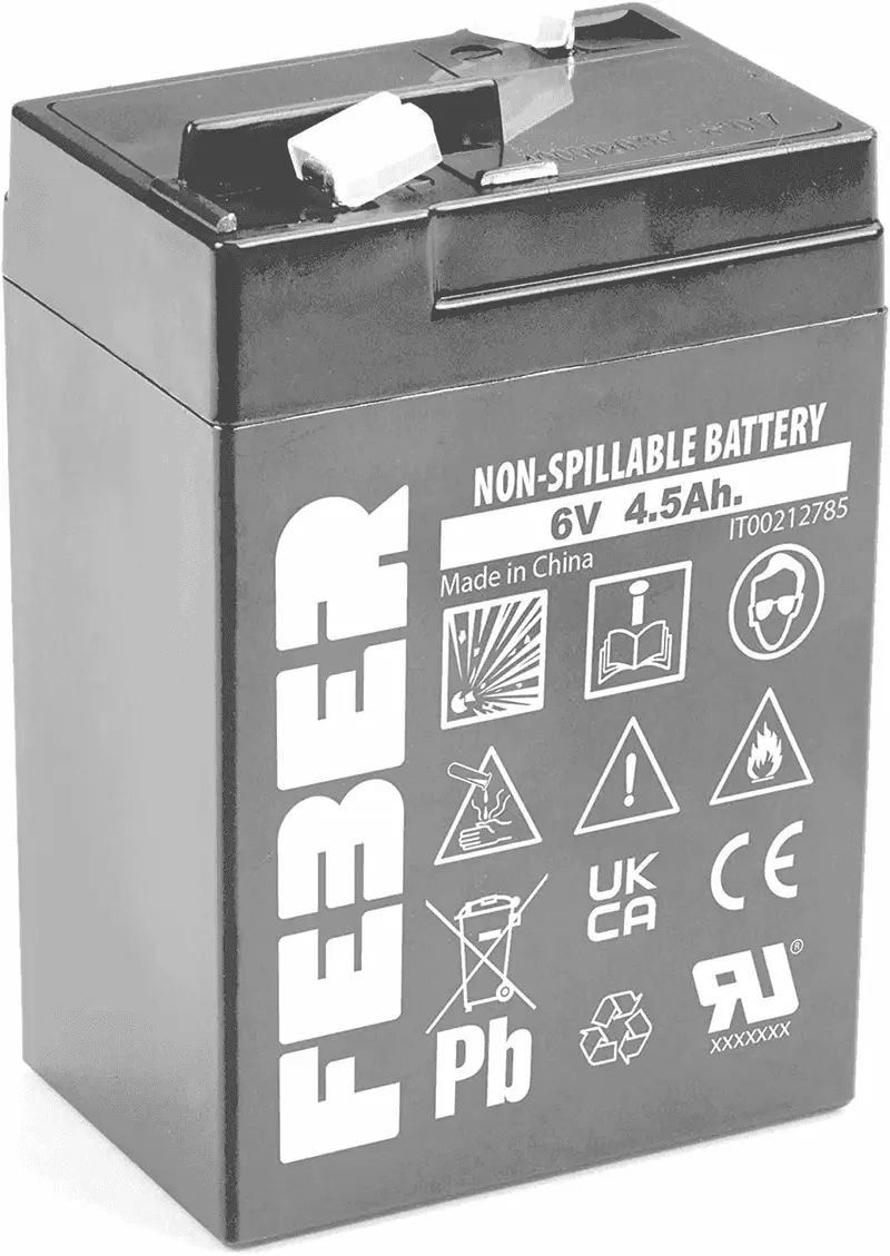 BATERIA FEBER 6V 4,5 AMP.