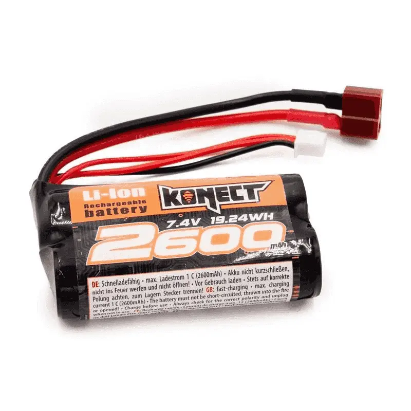 Bateria Konect Li-Ion 7.4v 2600 mah 15C