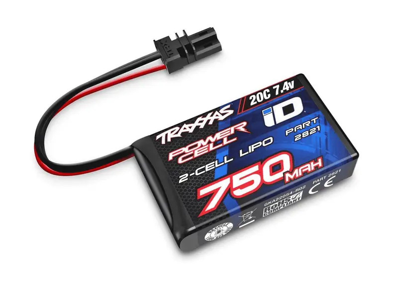 Bateria Lipo 750 mah. 7.4V 2S 20C
