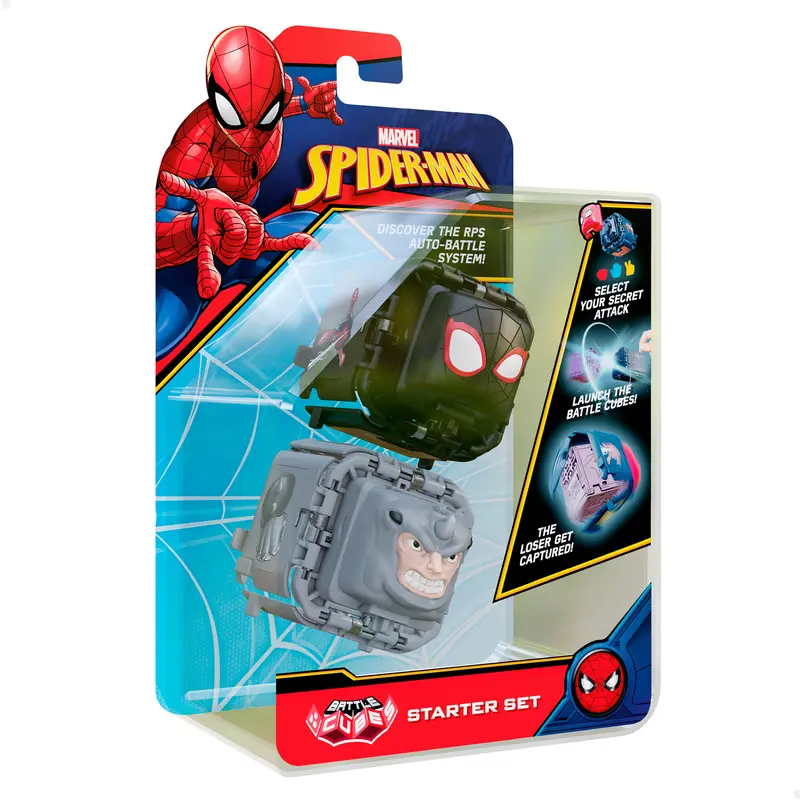 Battle Cubes Marvel Spider-Man Set Miles Morales + Rhino