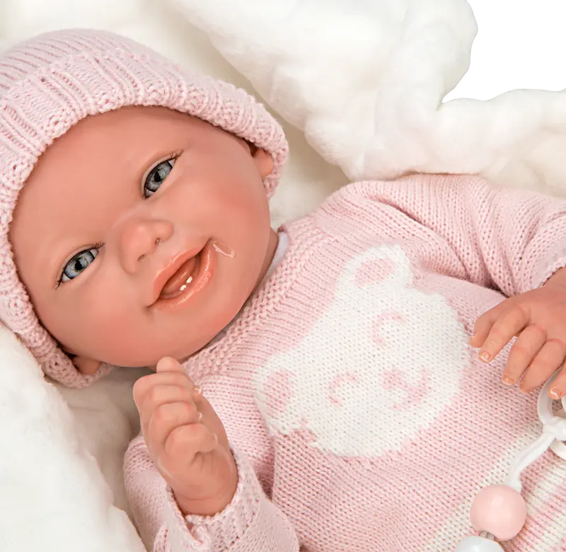 Bebe Reborn 40 cm Adriana Rosa con Manta - Arias 98149