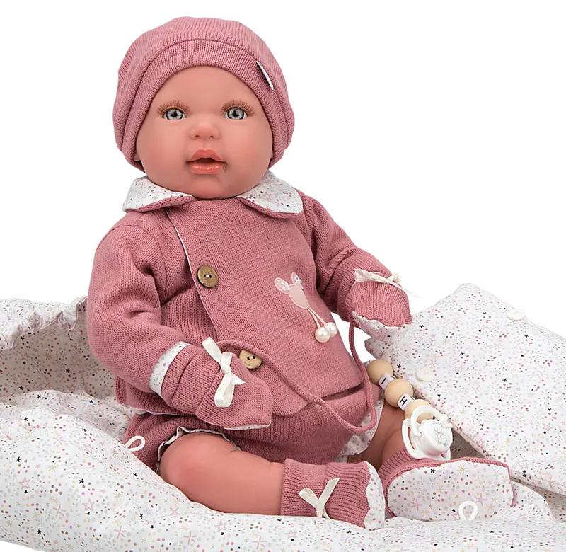 Bebé Reborn 45 cm Mia con saco de dormir - Arias 98115